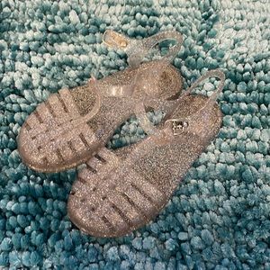 🌼Old Navy Glitter Silver Jellies Sandals